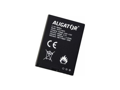ALIGATOR Baterie A675/A670/A620/A430/A680/VS900, 900 mAh Li-Ion, originální