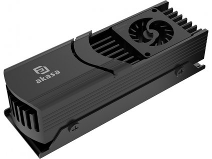 AKASA chladič SSD Gecko Pro LX, Active Cooling for M.2 NVMe PCIe 5.0