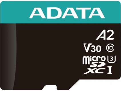 ADATA MicroSDXC karta 1TB Premier Pro UHS-I V30S (R:100/W:80 MB/s) + SD adaptér