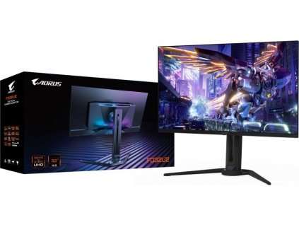 GIGABYTE LCD - 32" Gaming monitor AORUS FO32U2 UHD, 3840 x 2160, 240Hz, 250cd/m2, 0.03ms, 2xHDMI 2.1, 1xDP, OLED