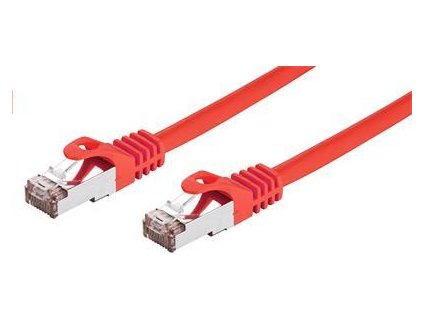 C-TECH kabel patchcord Cat6, FTP, červený, 0,25m