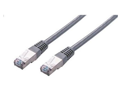 C-TECH kabel patchcord Cat5e, FTP, šedý, 2m