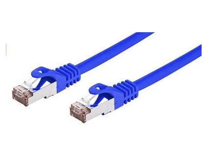C-TECH kabel patchcord Cat6, FTP, modrý, 2m