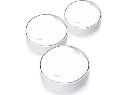 TP-Link Deco X50-PoE (3-pack) WiFi6 Mesh (AX3000,2,4GHz/5GHz,1x2,5GbELAN/WAN,1xGbELAN/WAN,1xPoE)