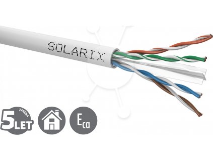 Instalační kabel Solarix CAT6 UTP PVC Eca 500m/cívka SXKD-6-UTP-PVC