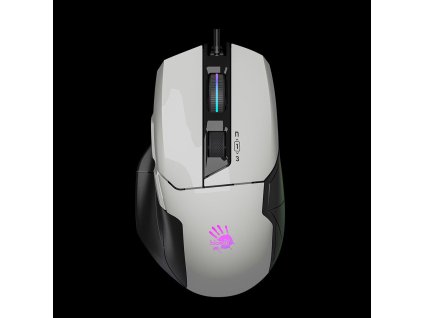 A4tech Bloody Myš W70 Max Activated, podsvícená herní myš, 12000 DPI, USB, Bílá