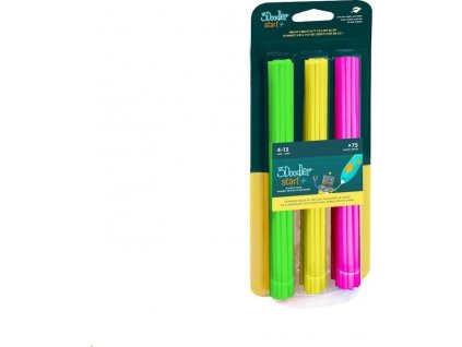 3Doodler náplň ECO-PCL pro 3D pero Start+ 75ks - Neon (zelená, žlutá, růžová)