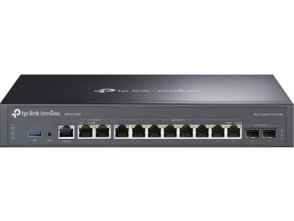 TP-Link ER7412-M2 OMADA VPN router (2xSFP WAN/LAN,2x2,5GbELAN/WAN,8xGbELAN,1xUSB3.0,fanless)