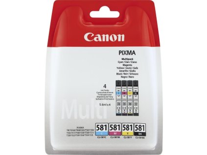 kazeta CANON CLI-581 BK/C/M/Y PACK TS6150/TS8150/TR7550/TR8550