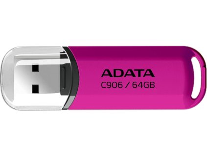 ADATA Flash Disk 64GB C906, USB 2.0, růžová