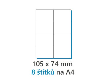 105x74mm 8ks a4