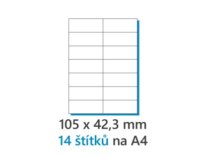 105x42 3mm 14ks a4