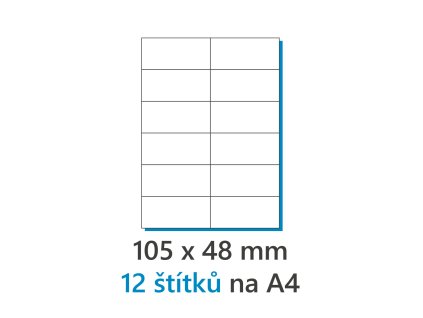 105x48mm 12ks a4