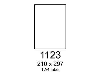 etikety RAYFILM 210x297 fotolesklé biele inkjet 120g R01151123B