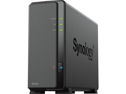 Synology DS124 DiskStation (4C/RealtekRTD1619B/1,7GHz/1GBRAM/1xSATA/2xUSB3.2/1xGbE)
