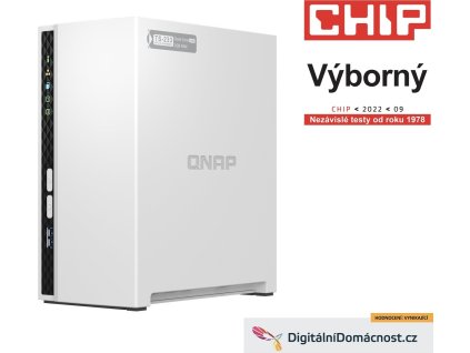 QNAP TS-233 (4C/CORTEX-A55/2GHz/2GBRAM/2xSATA/1xGbE/2xUSB2.0/1xUSB3.2)