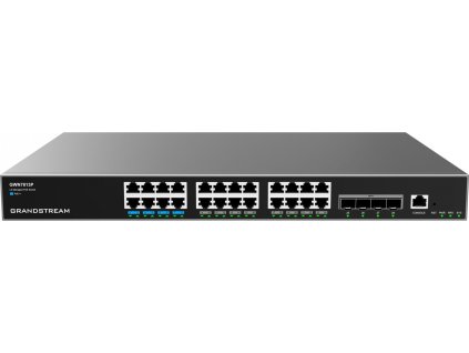 Grandstream GWN7813P Layer 3 Managed Network PoE Switch, 24 portů / 4 SFP+, VLAN, DHCP, Stacking