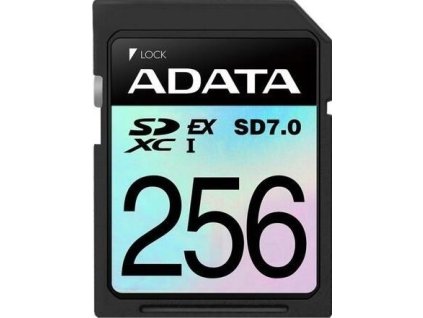 ADATA SDXC karta 256GB Express, PCIe Gen3, UHS-I, C10, V30, (R:800/W:700 MB/s)