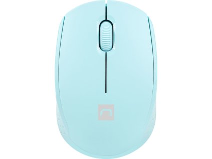 Myš Natec STORK/Kancelářská/Optická/1 600 DPI/Bezdrátová USB/Modrá