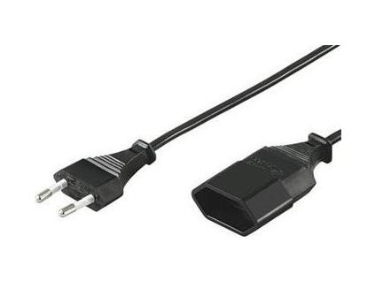 PremiumCord Kabel síťový prodlužovací dvojvidlice 230V 2m