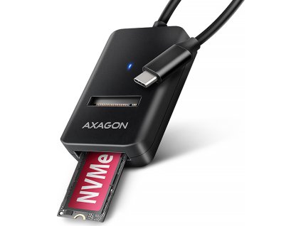 AXAGON ADM2-CM USB-C 10Gbps - M.2 NVMe & SATA SSD adaptér, kábel USB-C 10cm