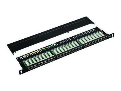 DATACOM Patch panel 19" STP 24 port CAT6 LSA 0,5U