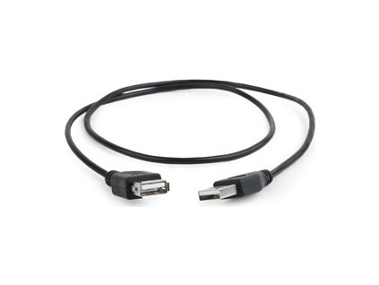 kábel USB predlžovací 2.0 A-A M/F 0,75m, čierny CABLEXPERT