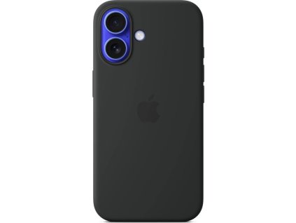 iPhone 16 Silicone Case with MS - Black