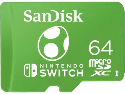 SanDisk MicroSDXC karta 64GB pro Nintendo Switch (R:100/W:90 MB/s, UHS-I)