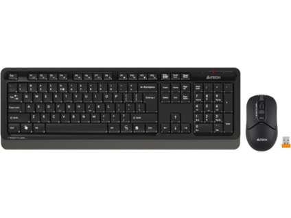 A4tech Set klávesnice+myš FG1012, Bezdrátový, US, černá