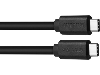 AVACOM datový a nabíjecí kabel USB Type-C - USB Type-C, 40cm, černá