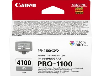 CANON Zásobník inkoustu PFI-4100 pro imagePROGRAF PRO-1100, Grey (80ml)