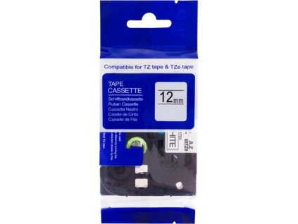 kompatibilná páska pre BROTHER TZ231, TZe231, TZ-231, TZe-231 čierne písmo, biela páska Tape (12mm)
