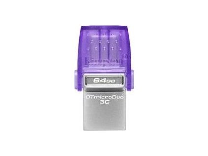 USB kľúč Kingston DataTraveler microDuo 3C 64GB USB 3.0/3.1 flashdisk, USB + USB typ C