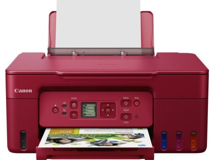 Canon PIXMA Tiskárna červená G3470 RED (doplnitelné zásobníky inkoustu) - MF (tisk,kopírka,sken), USB, Wi-Fi - A4/11min.