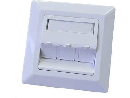 Zásuvka neosazená universální 3 port - 80x80