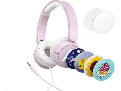 LAMAX SoundKid1 - náhlavní sluchátka - růžová
