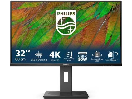 Philips MT 31,5" 32B1U3900 - 3840x2160,VA,60Hz,2xHDMI,DP,USBhub,USB-C,RJ45,Repro,Pivot