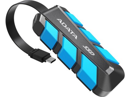 ADATA External SSD 500GB SC740, USB-C 3.2 Gen2, Černo-modrá