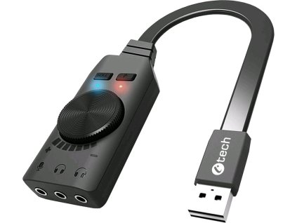 Zvuková karta C-TECH SC-7Q, 7.1 priestorový zvuk, prepínač zvuku