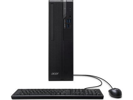 ACER PC Veriton VX2720G, i3-14100,8GB DDR4,256GB M.2 SSD,Wifi,DVD±RW,USB KB+mouse,W11P,180W,Black