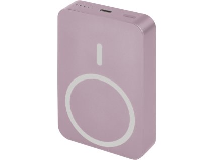 EMOS POWERBANKA WI1046, bezdrátové nabíjení 20W, 10.000mAh, LOSOSOVÁ, 1xUSB-C