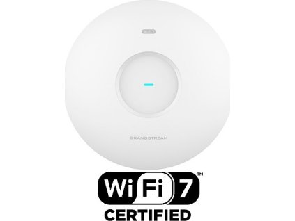 Grandstream GWN7670 AP, Wi-Fi 7, 802.11be, 2x2:2 MIMO s MLO, 4KQAM, MRU, 2x 2,5G Ethernet WAN/LAN