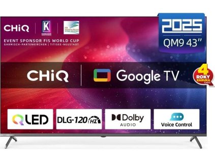 CHiQ U43QM9G TV 43", UHD QLED  Google TV