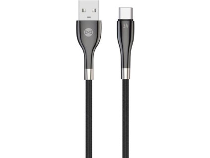 Datový kabel Forever Sleek USB/USB-C 1m 3A černý
