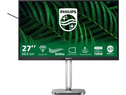 Philips MT 27" 27B2G5601 - 2560x1440,IPS,100Hz,HDMI,DP,USBhub,USB-C,RJ45,Repro,Pivot