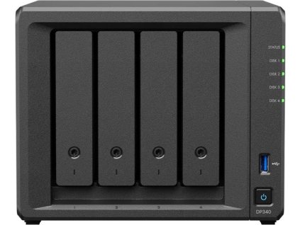 Synology DP340 ActiveProtect 4x8TB, 2x400GB NVMe (2C/RyzenR1600/2,6-3,1GHz/16GBRAM/1xUSB3.2Gen1/1x10GbE)