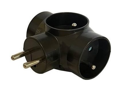 Konnoc DX-R3 kulatá rozbočka černá