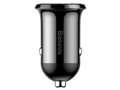 Baseus CCALLP-01 Grain Pro Nabíječka do Auta 2xUSB 4.8A Black