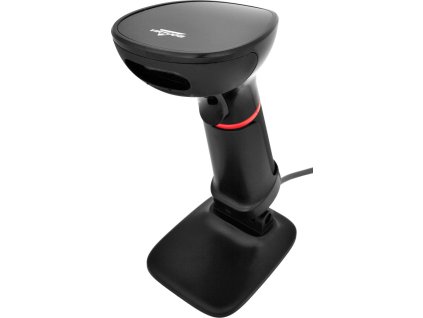 Virtuos CCD 2D čítačka Virtuos HT-855A, RS-232, stojan, čierna